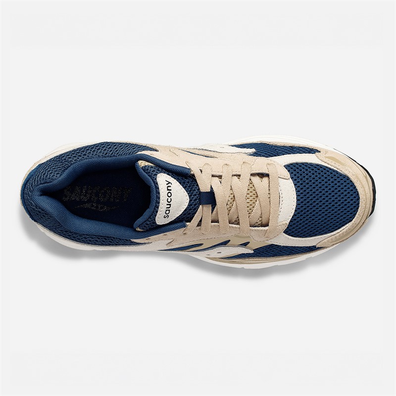 Saucony Progrid Omni 9 Trainers Beige/Blue