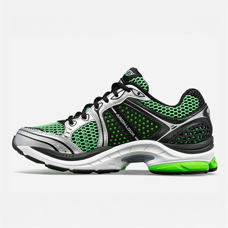 Saucony Progrid Triumph 4 Trainers Green/Silver