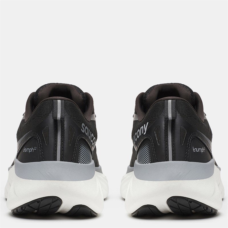 Saucony Womens Triumph 22 Neutral Running Shoes Black/White