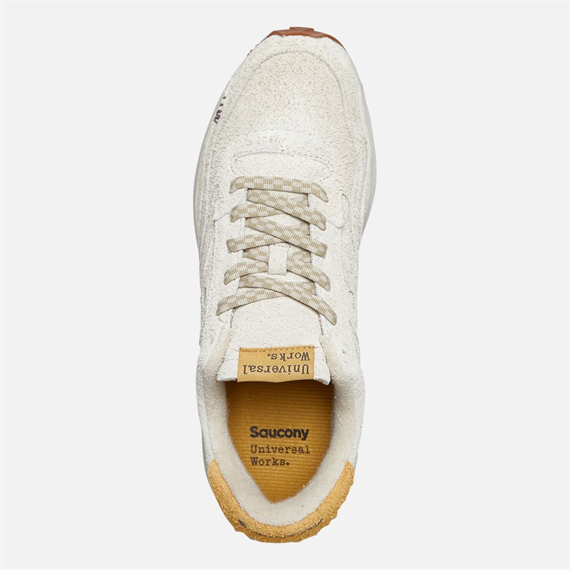 Saucony Mens X Universal Works Jazz NXT Trainers Grey