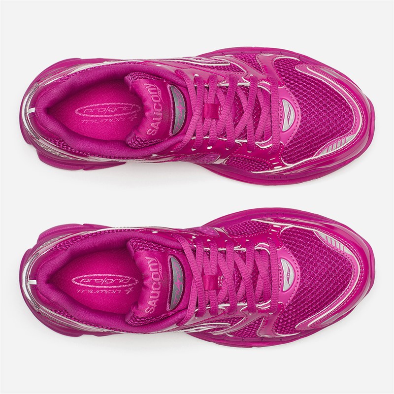 Saucony Womens Progrid Triumph 4 Trainers Pink