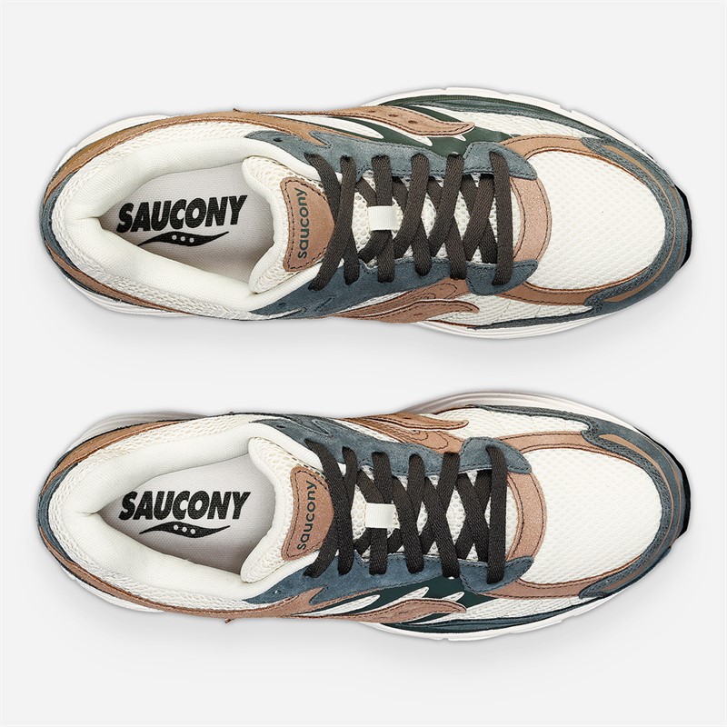 Saucony Progrid Omni 9 Trainers Cream/Green