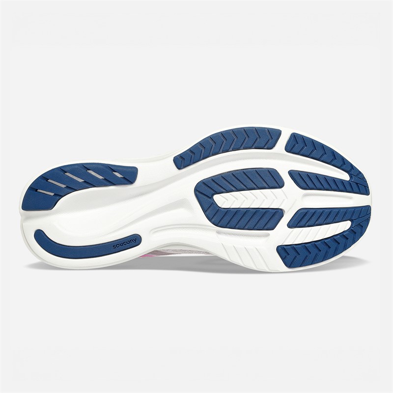 Saucony Womens Ride 16 Neutral Running Shoes Mauve/Indigo