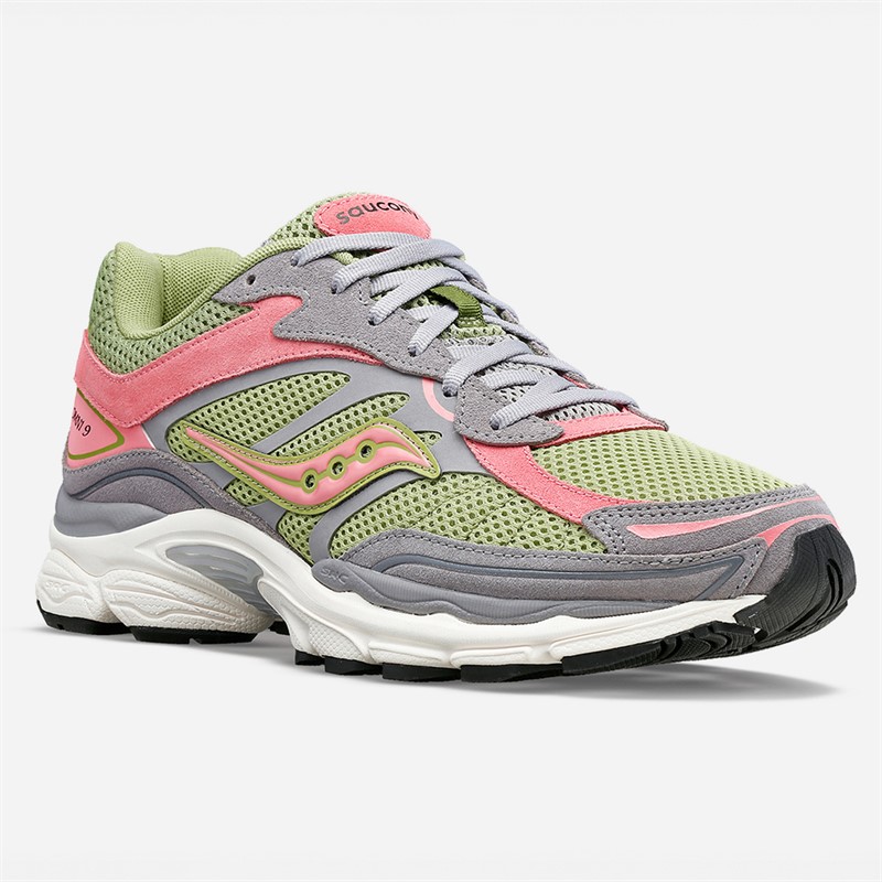 Saucony Progrid Omni 9 Trainers Grey/Green
