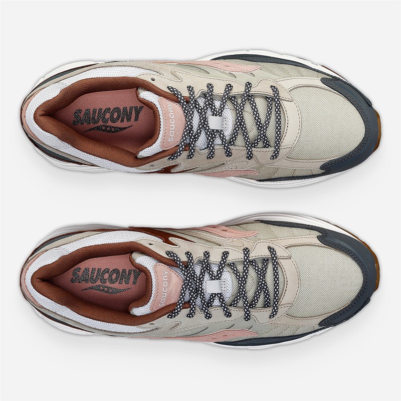 Saucony Progrid Omni 9 Trainers Tan/Grey/Brown