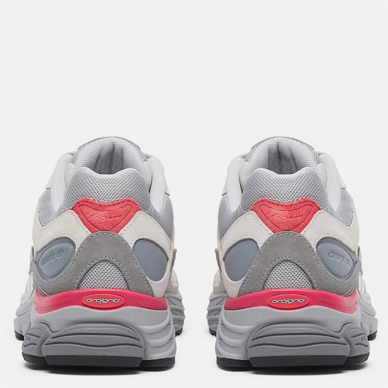 Saucony Mens Progrid Omni 9 Trainers Ivory/Grey