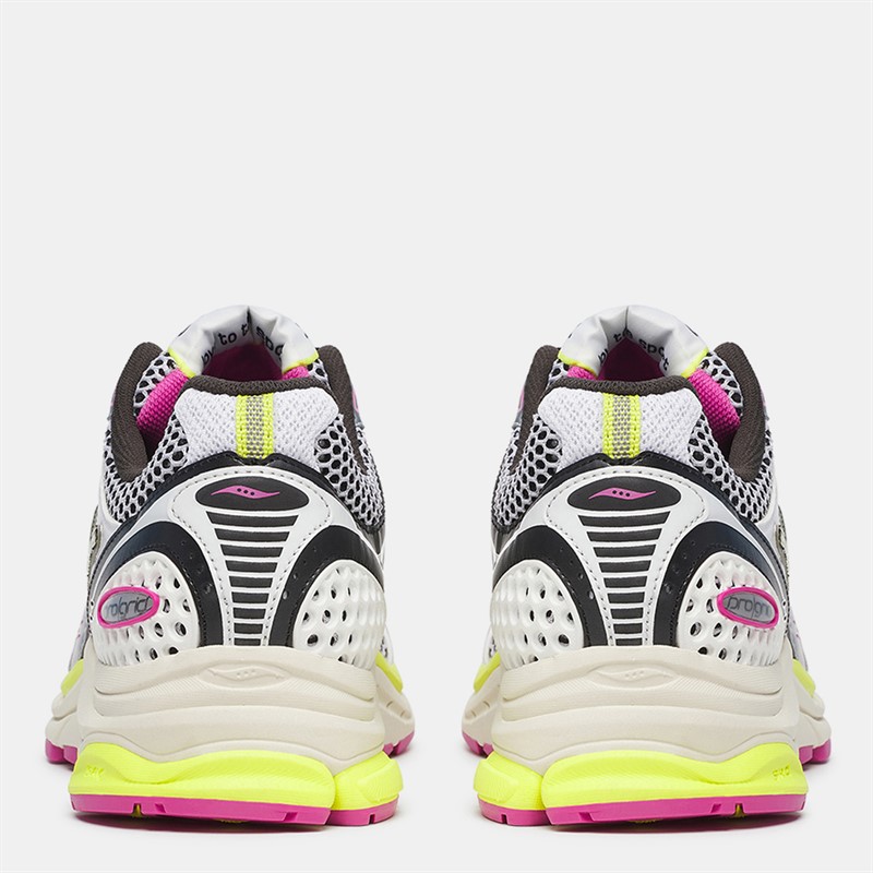 Saucony Progrid Triumph 4 Trainers White/Fluo