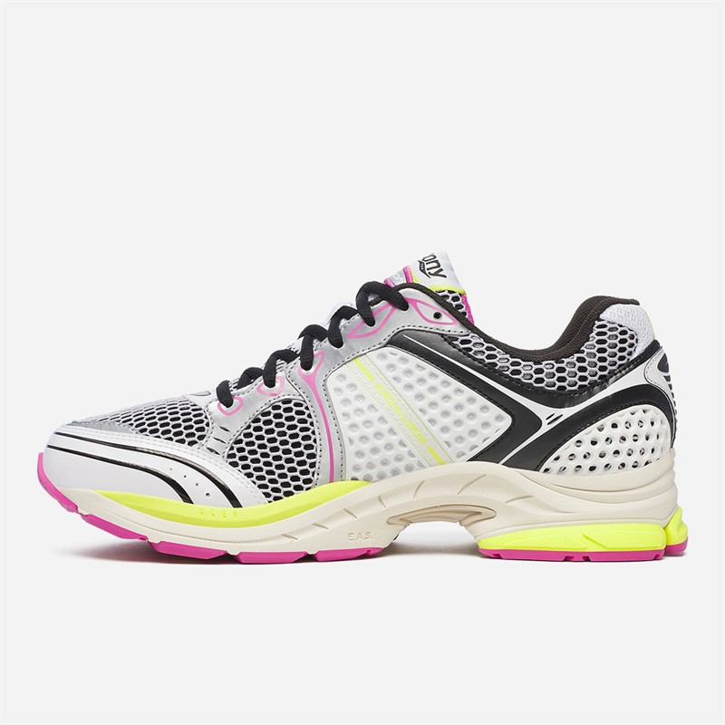 Saucony Progrid Triumph 4 Trainers White/Fluo