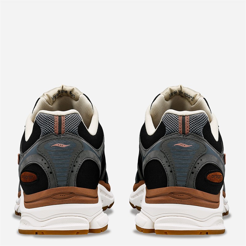 Saucony Mens Progrid Triumph 4 Trainers Grey/Brown