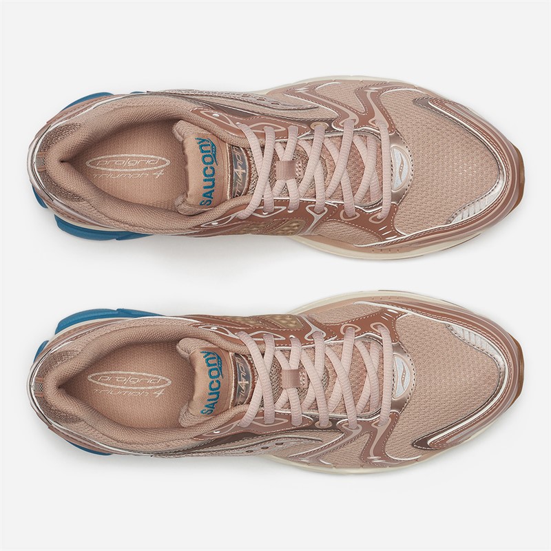 Saucony Progrid Triumph 4 Trainers Tan/Royal