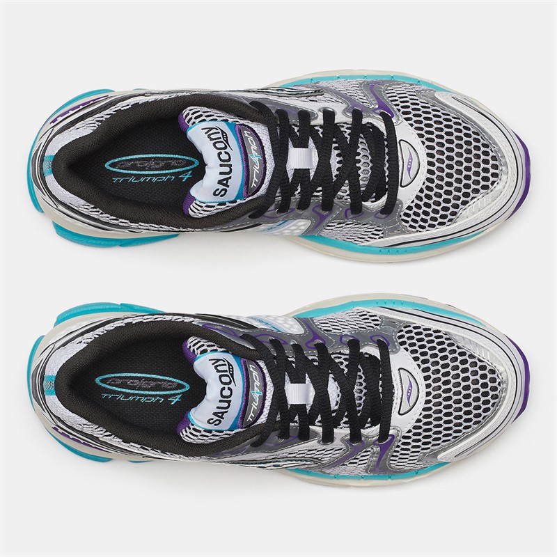 Saucony Progrid Triumph 4 Trainers White/Blue