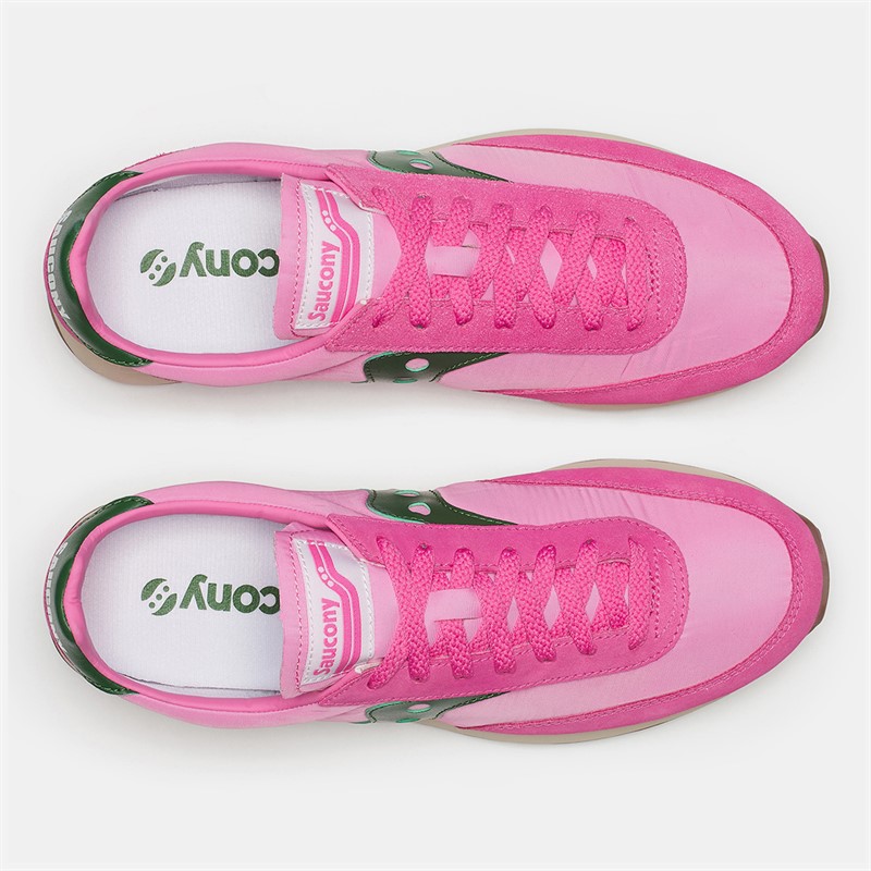 Saucony Trainer 80 Trainers Pink/Forest