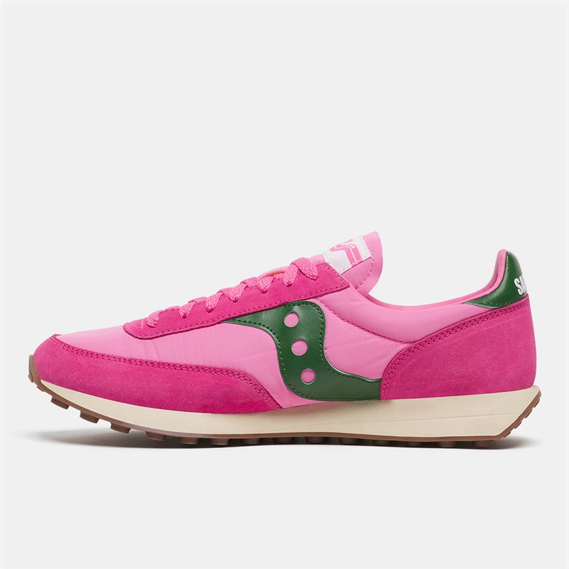 Saucony Trainer 80 Trainers Pink/Forest