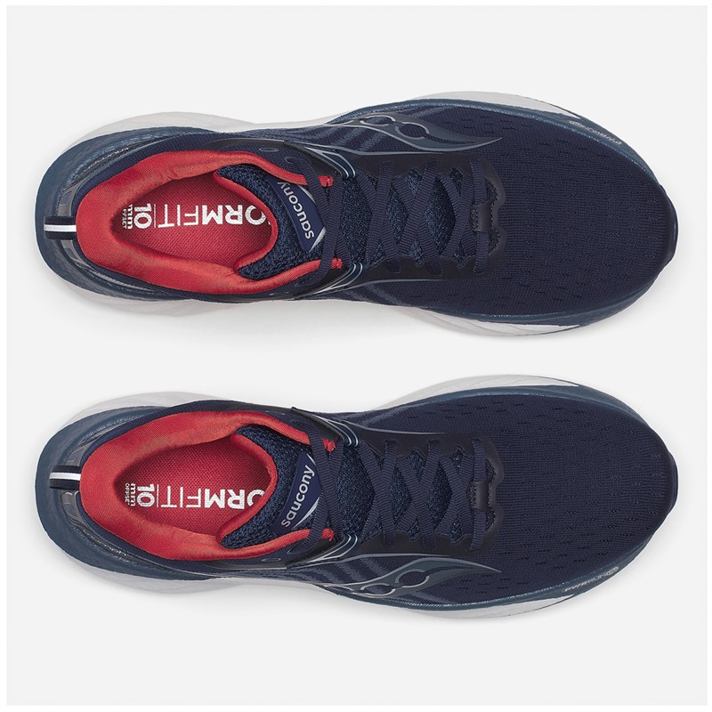 Saucony Mens Triumph 22 Neutral Running Shoes Navy/Dusk