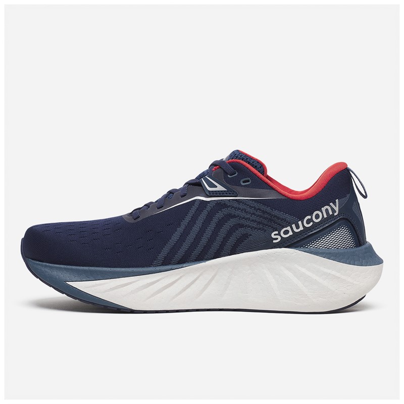 Saucony Mens Triumph 22 Neutral Running Shoes Navy/Dusk