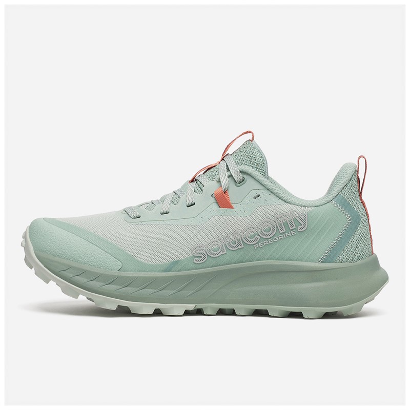 Saucony Womens Peregrine 15 Trail Running Shoes Mist/Aloe