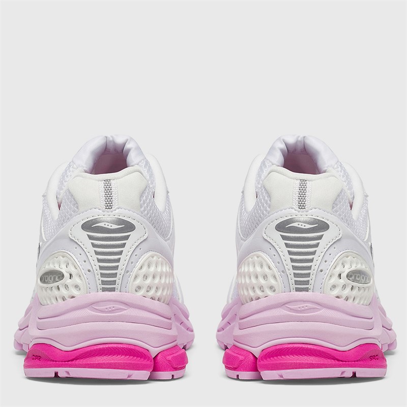 Saucony Womens Progrid Triumph 4 Trainers White/Pink