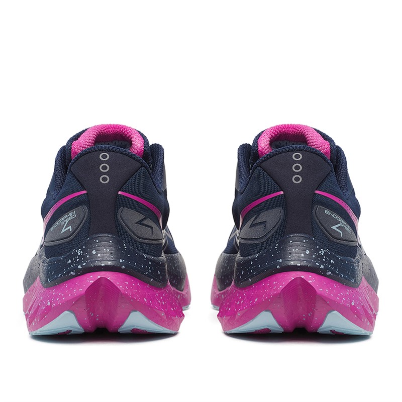 Saucony Womens Endorphin Speed 4 Neutral Running Shoes Navy/Fuschia