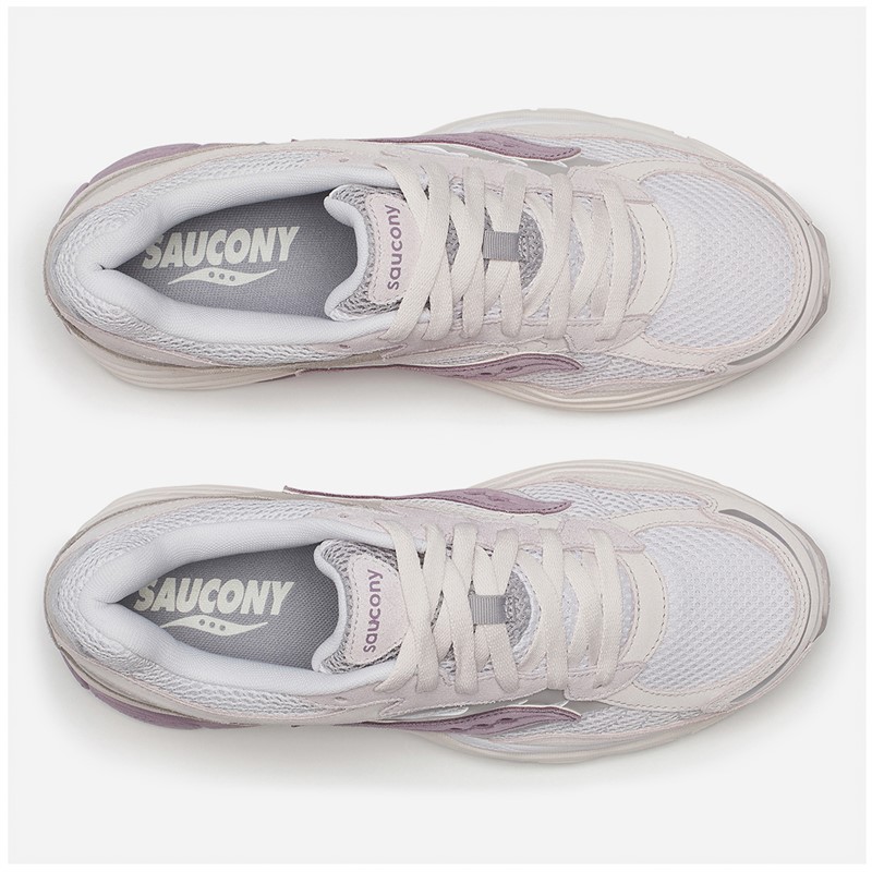 Saucony Progrid Omni 9 Trainers Light Grey/Lilac