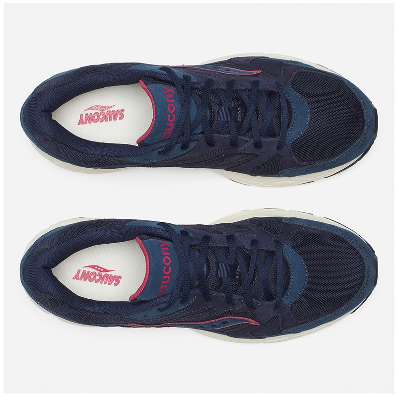 Saucony Mens Ride Millennium Trainers Navy/Off Whte