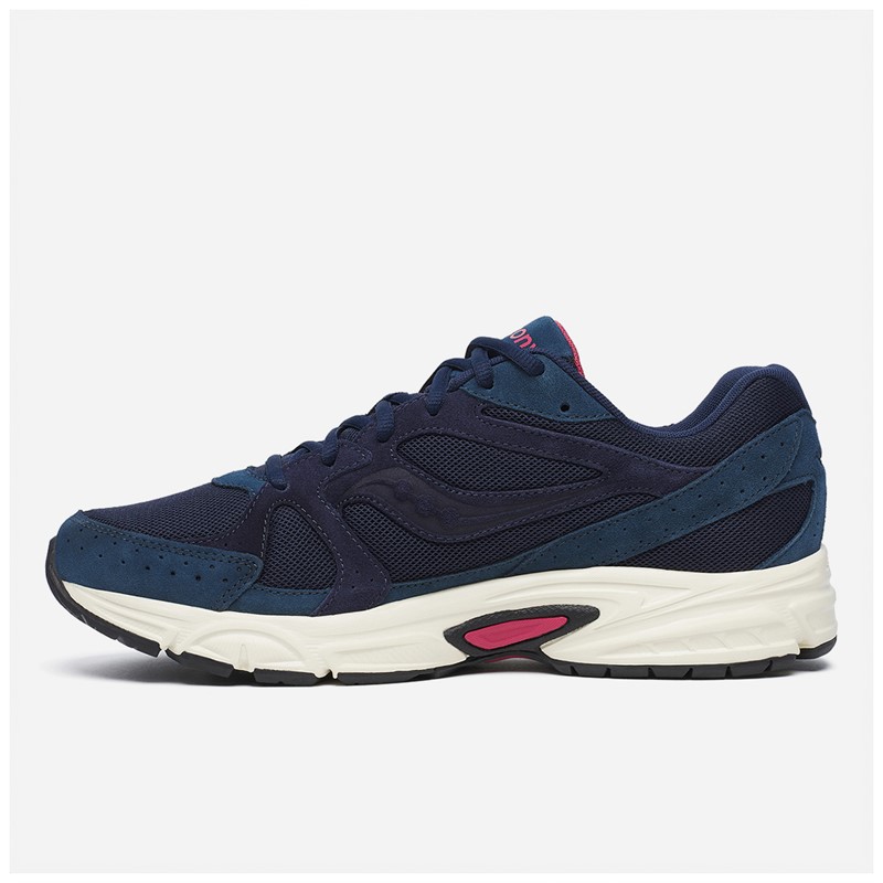 Saucony Mens Ride Millennium Trainers Navy/Off Whte