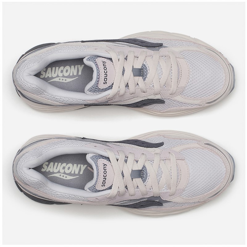 Saucony Progrid Omni 9 Trainers Light Grey/Blue