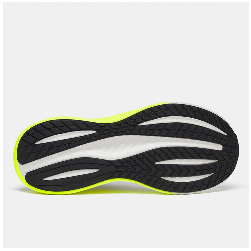 Saucony Mens Triumph 22 Neutral Running Shoes White/Citron