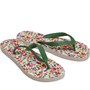 Slydes Womens X Cath Kidston Painted Pansies Flip Flops Cream