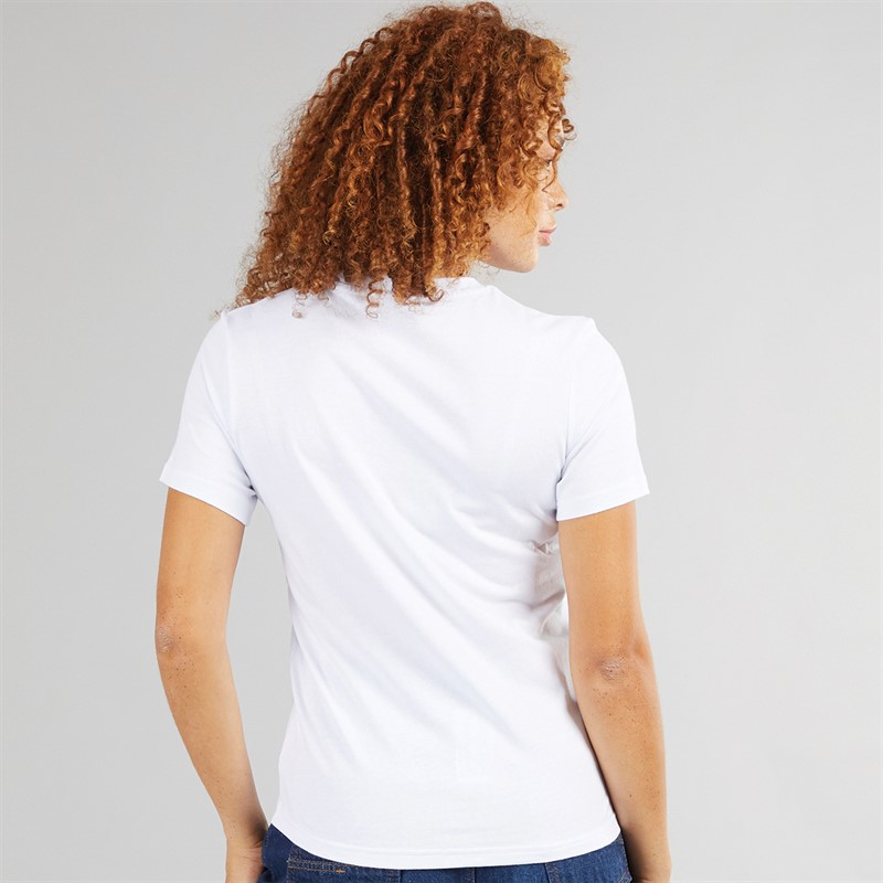 Ellesse Womens Albany Large Logo T-Shirt White