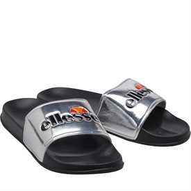Ellesse Dames Logo Slide Sandalen Zwart ellesse kopen in de aanbieding