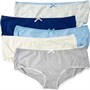 Soho Womens Collection Five Pack Shorts Briefs Blue Print