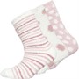 Soho Womens Collection Three Pack Cosy Socks Big Spot Pink