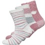 Soho Womens Collection Three Pack Cosy Socks Pink Spots