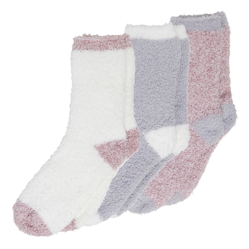 Soho Womens Collection Three Pack Cosy Socks Multi