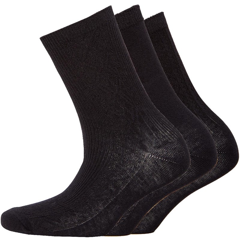 Buy Soho Womens Collection Three Pack Socks Black