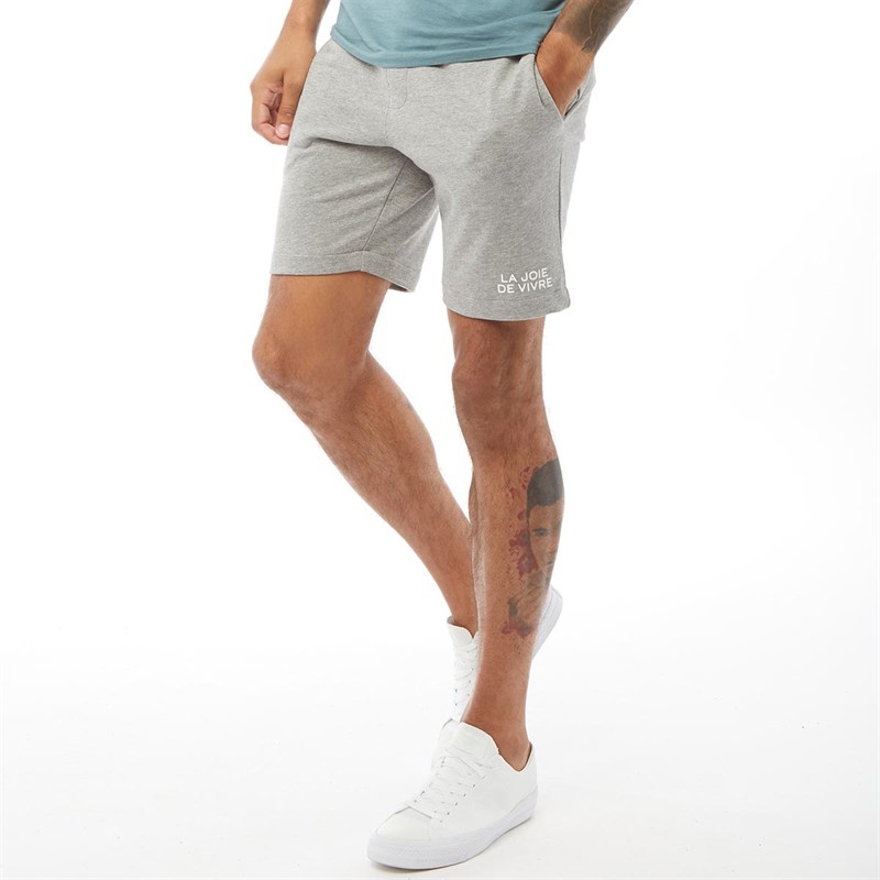 light grey sweat shorts