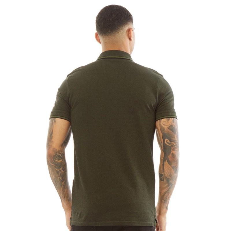 Selected Homme Mens Twist Short Sleeve Polo Rifle Green
