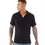 Selected Homme Mens Terry Short Sleeve Polo Shirt Black