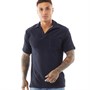 Selected Homme Mens Terry Short Sleeve Polo Shirt Sky Captain