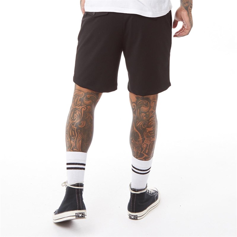 Selected Homme Mens Flex String Shorts Black