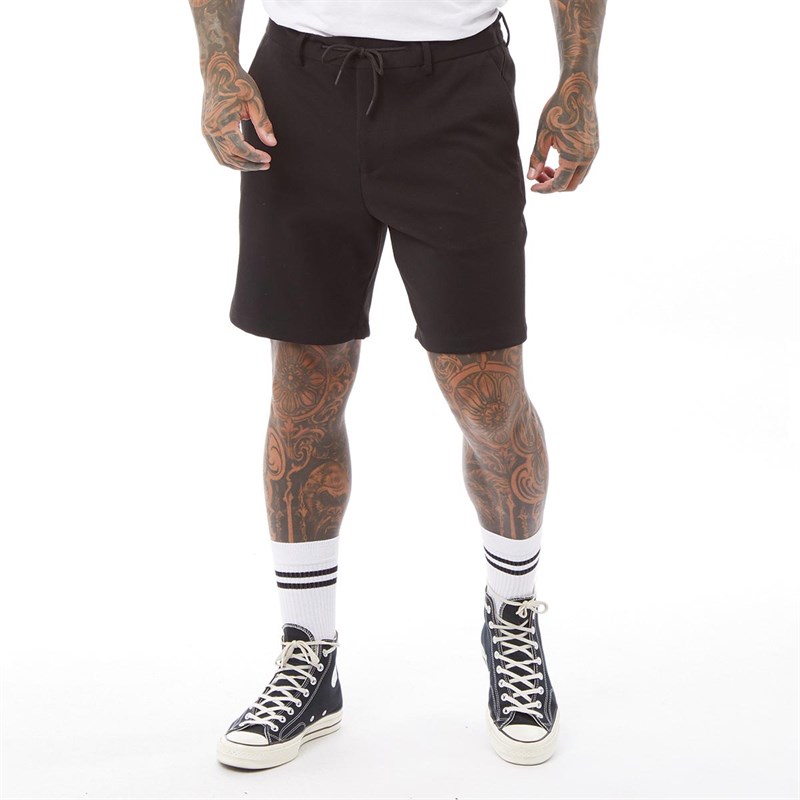 Selected Homme Mens Flex String Shorts Black