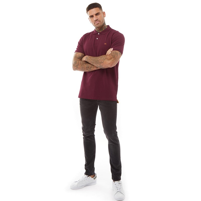 Selected Homme Mens Haze Polo Tawny Port