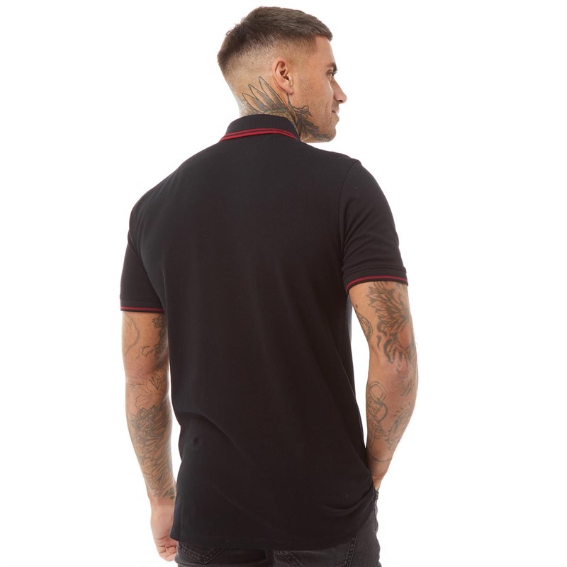 Selected Homme Mens Haze Sport Polo Black