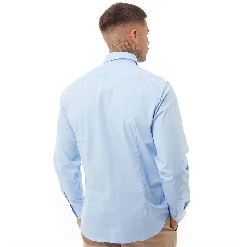 Selected Homme Mens Michigan Long Sleeve Shirt Light Blue
