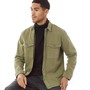 Selected Homme Mens Villy Denim Overshirt Martini Olive