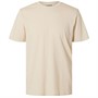 Selected Homme Mens Farrell T-Shirt Oatmeal