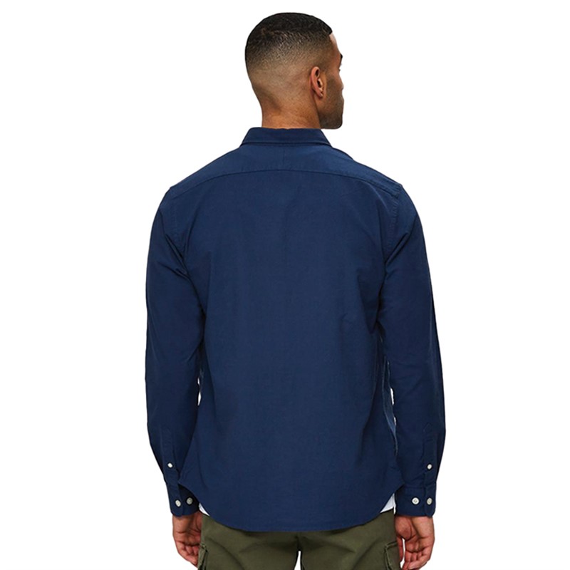 Selected Homme Herre Regrick Oxford Langærmet shirts Blå