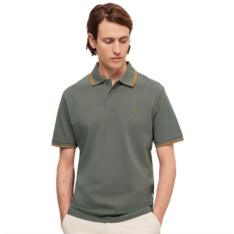 Buy Selected Homme Mens Dante Sport Polo Agave Green