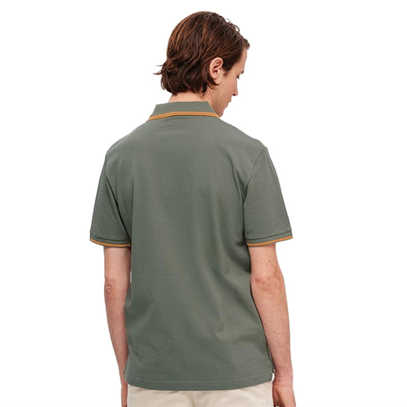 Selected Homme Mens Dante Sport Polo Agave Green