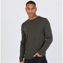 Selected Homme Mens Tray Merino Jumper Forest Night